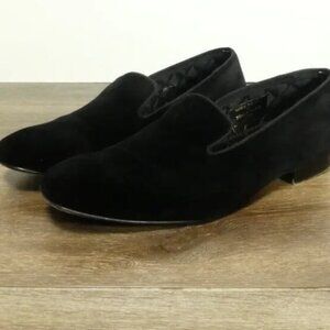 Men's Brooks Brothers Peal & Co. Ltd. Black Velvet Smoking Slipper Size 10.5